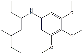 3,4,5-trimethoxy-N-(5-methylheptan-3-yl)aniline