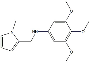 3,4,5-trimethoxy-N-[(1-methyl-1H-pyrrol-2-yl)methyl]aniline 结构式
