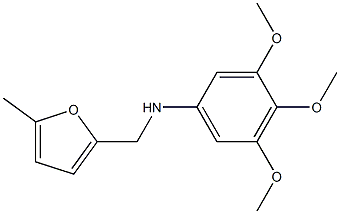 3,4,5-trimethoxy-N-[(5-methylfuran-2-yl)methyl]aniline 结构式