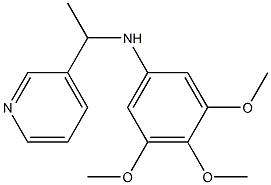 3,4,5-trimethoxy-N-[1-(pyridin-3-yl)ethyl]aniline Structure