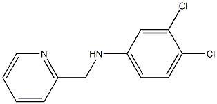 3,4-dichloro-N-(pyridin-2-ylmethyl)aniline Structure