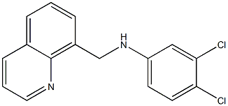 3,4-dichloro-N-(quinolin-8-ylmethyl)aniline Struktur