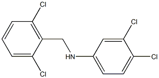 3,4-dichloro-N-[(2,6-dichlorophenyl)methyl]aniline Structure