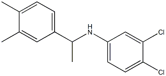 3,4-dichloro-N-[1-(3,4-dimethylphenyl)ethyl]aniline,,结构式