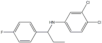 3,4-dichloro-N-[1-(4-fluorophenyl)propyl]aniline Structure