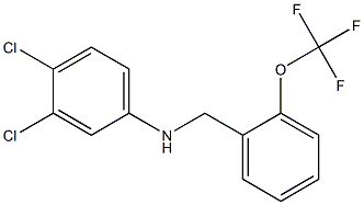 3,4-dichloro-N-{[2-(trifluoromethoxy)phenyl]methyl}aniline Structure