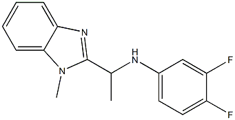 3,4-difluoro-N-[1-(1-methyl-1H-1,3-benzodiazol-2-yl)ethyl]aniline|