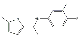 3,4-difluoro-N-[1-(5-methylthiophen-2-yl)ethyl]aniline Structure