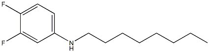 3,4-difluoro-N-octylaniline 结构式