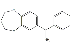 3,4-dihydro-2H-1,5-benzodioxepin-7-yl(3-iodophenyl)methanamine