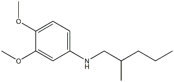 3,4-dimethoxy-N-(2-methylpentyl)aniline Structure