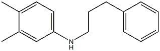 3,4-dimethyl-N-(3-phenylpropyl)aniline 化学構造式