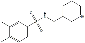 3,4-dimethyl-N-(piperidin-3-ylmethyl)benzene-1-sulfonamide