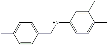 3,4-dimethyl-N-[(4-methylphenyl)methyl]aniline Structure