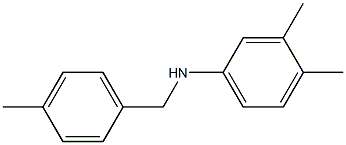 3,4-dimethyl-N-[(4-methylphenyl)methyl]aniline 结构式