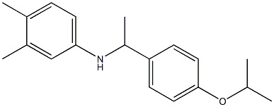 3,4-dimethyl-N-{1-[4-(propan-2-yloxy)phenyl]ethyl}aniline,,结构式