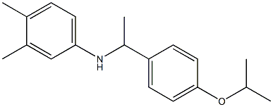 3,4-dimethyl-N-{1-[4-(propan-2-yloxy)phenyl]ethyl}aniline Structure