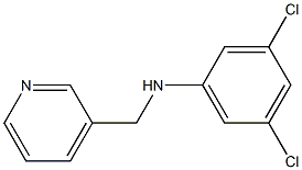 3,5-dichloro-N-(pyridin-3-ylmethyl)aniline 化学構造式