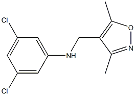 3,5-dichloro-N-[(3,5-dimethyl-1,2-oxazol-4-yl)methyl]aniline Structure