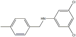 3,5-dichloro-N-[(4-methylphenyl)methyl]aniline,,结构式