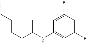 3,5-difluoro-N-(heptan-2-yl)aniline Structure