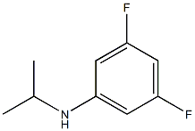 3,5-difluoro-N-(propan-2-yl)aniline 化学構造式