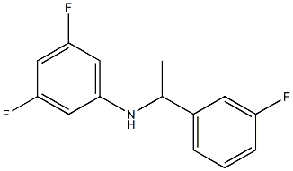 3,5-difluoro-N-[1-(3-fluorophenyl)ethyl]aniline 结构式