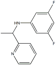 3,5-difluoro-N-[1-(pyridin-2-yl)ethyl]aniline Structure