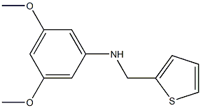 3,5-dimethoxy-N-(thiophen-2-ylmethyl)aniline,,结构式