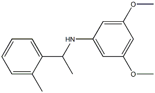 3,5-dimethoxy-N-[1-(2-methylphenyl)ethyl]aniline 化学構造式