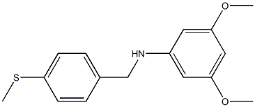  3,5-dimethoxy-N-{[4-(methylsulfanyl)phenyl]methyl}aniline