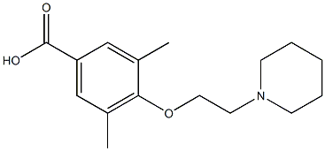 3,5-dimethyl-4-[2-(piperidin-1-yl)ethoxy]benzoic acid|