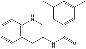 3,5-dimethyl-N-(1,2,3,4-tetrahydroquinolin-3-yl)benzamide,,结构式