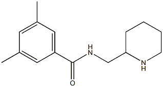 3,5-dimethyl-N-(piperidin-2-ylmethyl)benzamide,,结构式