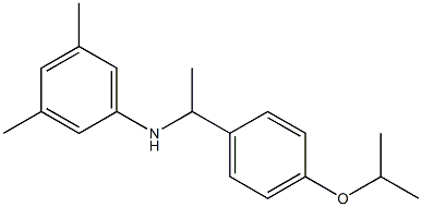 3,5-dimethyl-N-{1-[4-(propan-2-yloxy)phenyl]ethyl}aniline,,结构式