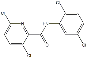 3,6-dichloro-N-(2,5-dichlorophenyl)pyridine-2-carboxamide,,结构式