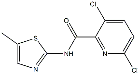 3,6-dichloro-N-(5-methyl-1,3-thiazol-2-yl)pyridine-2-carboxamide Structure