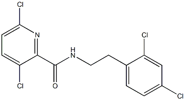 3,6-dichloro-N-[2-(2,4-dichlorophenyl)ethyl]pyridine-2-carboxamide Struktur