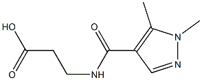 3-[(1,5-dimethyl-1H-pyrazol-4-yl)formamido]propanoic acid 结构式