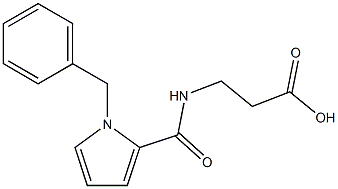 3-[(1-benzyl-1H-pyrrol-2-yl)formamido]propanoic acid Struktur