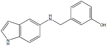 3-[(1H-indol-5-ylamino)methyl]phenol Structure