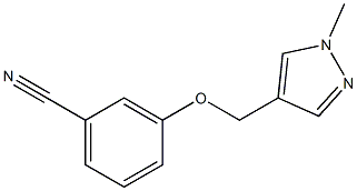 3-[(1-methyl-1H-pyrazol-4-yl)methoxy]benzonitrile Structure