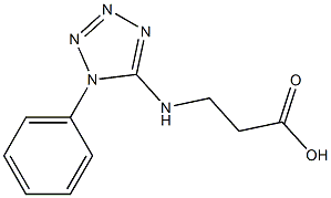 3-[(1-phenyl-1H-tetrazol-5-yl)amino]propanoic acid Struktur