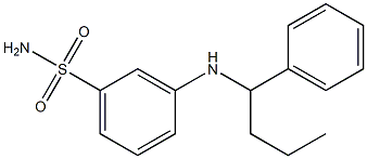 3-[(1-phenylbutyl)amino]benzene-1-sulfonamide Structure
