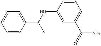 3-[(1-phenylethyl)amino]benzamide,,结构式