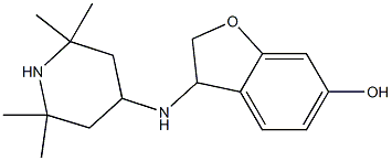 3-[(2,2,6,6-tetramethylpiperidin-4-yl)amino]-2,3-dihydro-1-benzofuran-6-ol Struktur