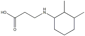 3-[(2,3-dimethylcyclohexyl)amino]propanoic acid 化学構造式