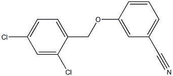 3-[(2,4-dichlorophenyl)methoxy]benzonitrile 化学構造式