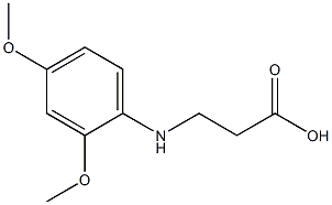 3-[(2,4-dimethoxyphenyl)amino]propanoic acid,,结构式