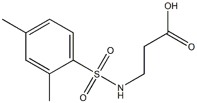 3-[(2,4-dimethylbenzene)sulfonamido]propanoic acid Structure